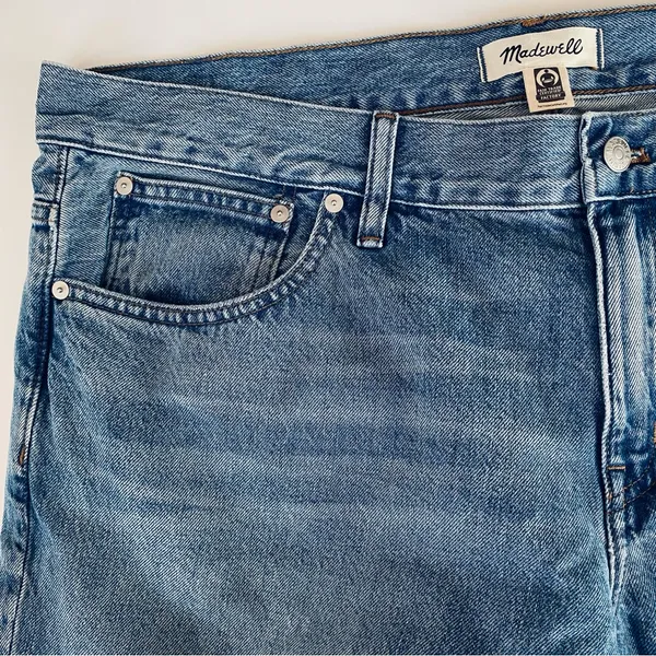 NWT 💙 Madewell 90s Low-Rise Straight Full Length Denim Jeans, Size 33, #N0652 - Image 11