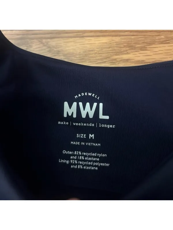 Madewell MWL Sports Bra Tank Size Medium - Image 5