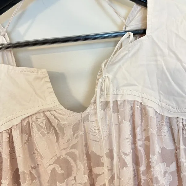 FREE PEOPLE Sunrise To Sunset Top in Champagne Dream Size Medium - Image 5