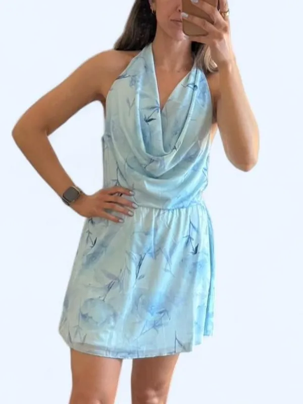 H&M Halter Mini Dress - Image 4