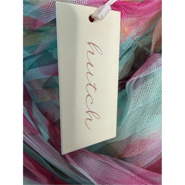 Hutch Philippa One Shoulder Floral Pleated Tulle Midi Dress Size 6 NWT - Image 3