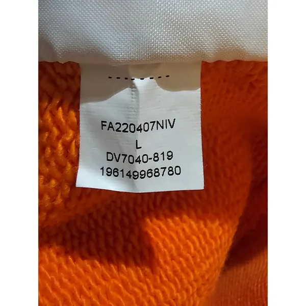 Jordan‎ X Titan Womens Orange Crewneck Sweatshirt Large - Image 7