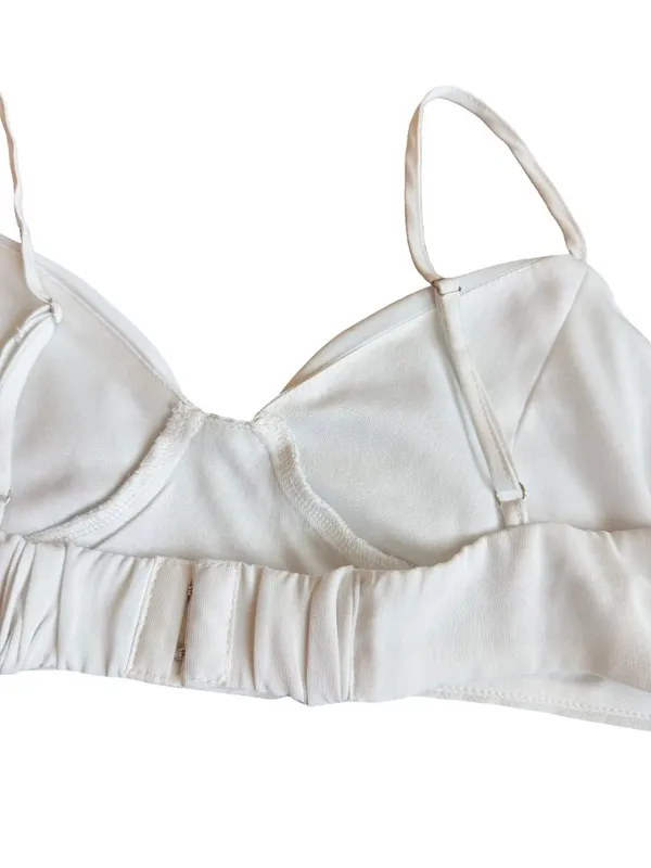 Princess Polly White Ivory Triangle Bralette Adjustable Strap Size 6 Women's - Image 11