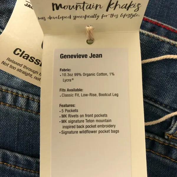 Mountain Khakis Womens Genevieve Boot Cut Jeans Classic Fit Light Wash Size 0 - Image 4