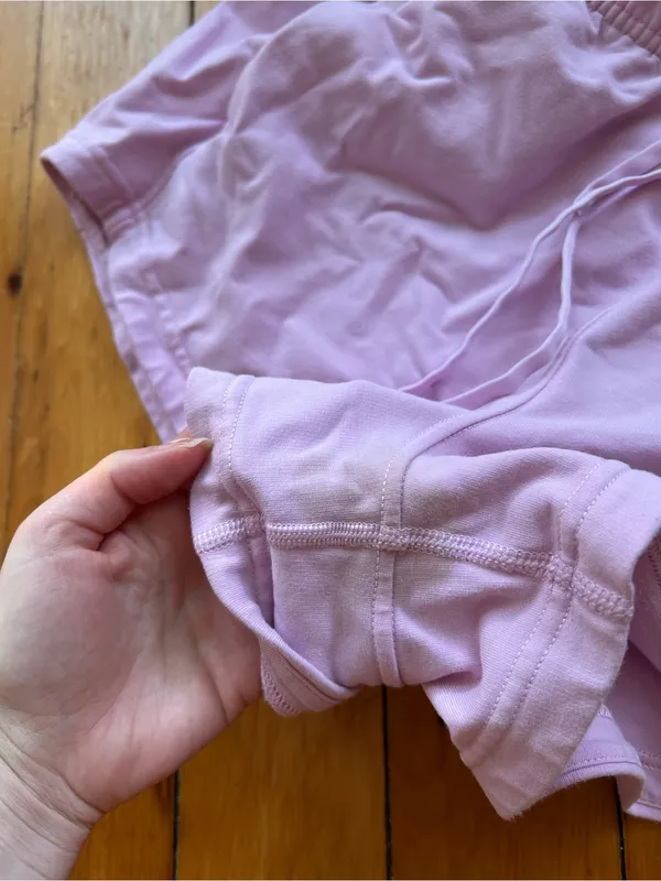Lululemon Inner Glow High-Rise Shorts 10 pink, stain - Image 5
