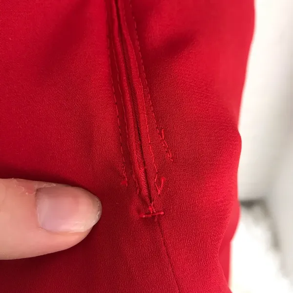 Vintage Hugo Buscati Collection Red Flattering Y2K Style Dress Size 4 - Image 10