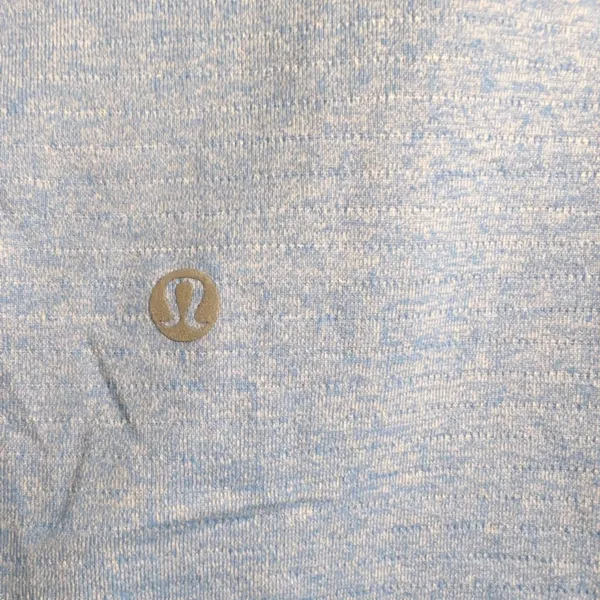 Lululemon Blue Heather Crew Neck Raglan Sleeves Athletic T-Shirt L (est) - Image 3