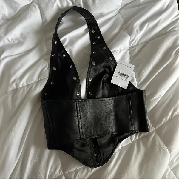 Princess Polly black corset halter top - Image 3