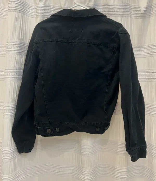 Vintage Black Denim Jacket - Image 4
