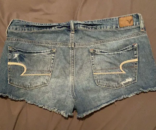 American Eagle Distressed Jean Shorts - Image 2