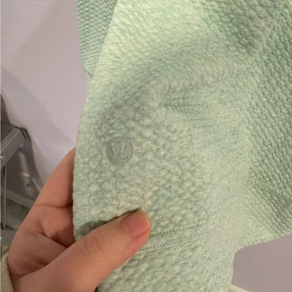 Teal green bubble material‎ Lululemon all yours sweatshirt - Image 5