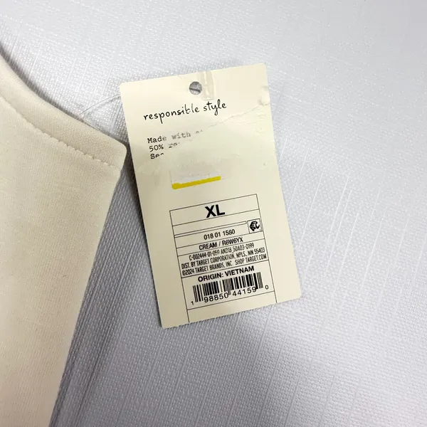 All in Motion Womens Active Romper XL Cream Sleeveless V-Neck Pockets 018011580 - Image 4