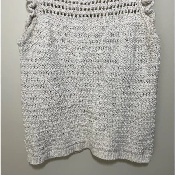 Madewell Ruffled Crochet Sweater Tank - Image 3