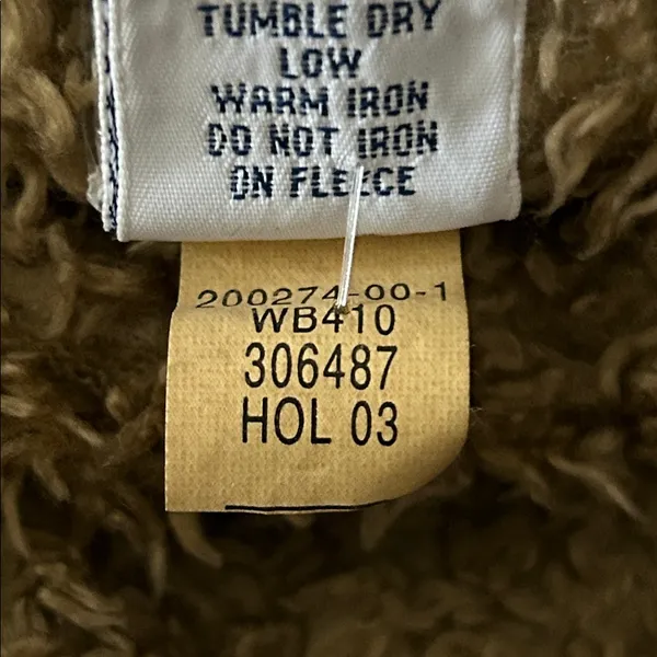 Gap Vintage 2003 Sherpa Lined‎ Jean Jacket Fleece Blue Denim Trucker Style Y2K - Image 10