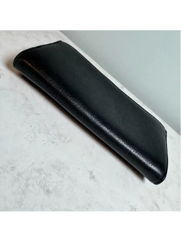 Women's Michael Kors Pebbled Leather Fulton Continental Flap Wallet Black - Image 3