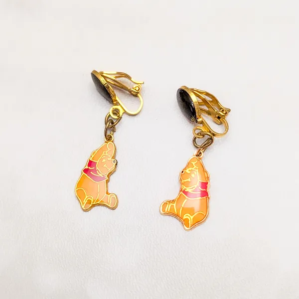 Disney Clip On Earrings Disney Winnie the Pooh with Balloon Dangle - Image 2