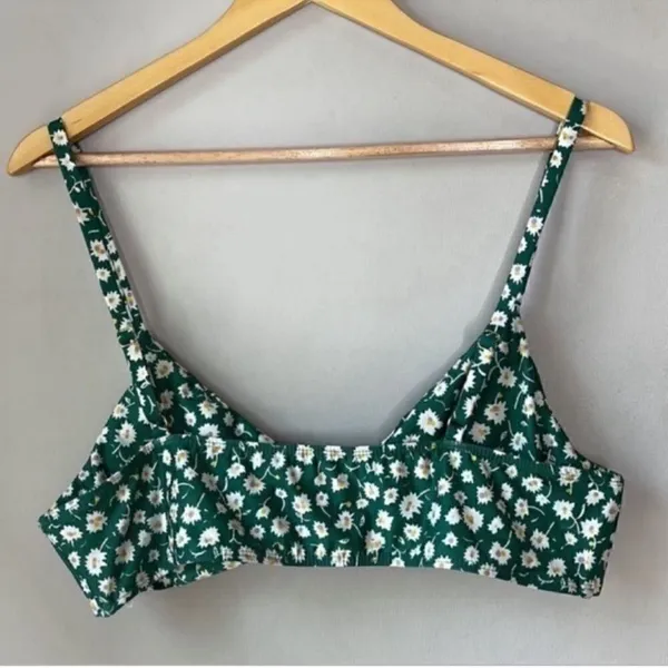 ModCloth Alyssa Bikini Top Green Floral - Image 5