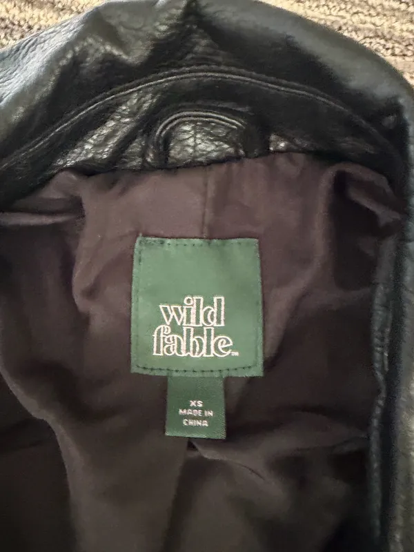 Wild Fable Black Leather Jacket (open to offers!) - Image 3