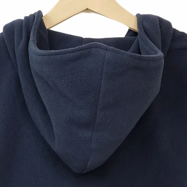 Doublju Fitted Zip-Up Hooded Moto Vest Blue NEW - Image 8