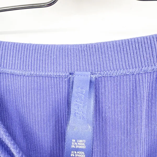 Skims Womens‎ Soft Lounge Ribbed Long Skirt Tanzanite Purple Maxi Size XS - Image 5
