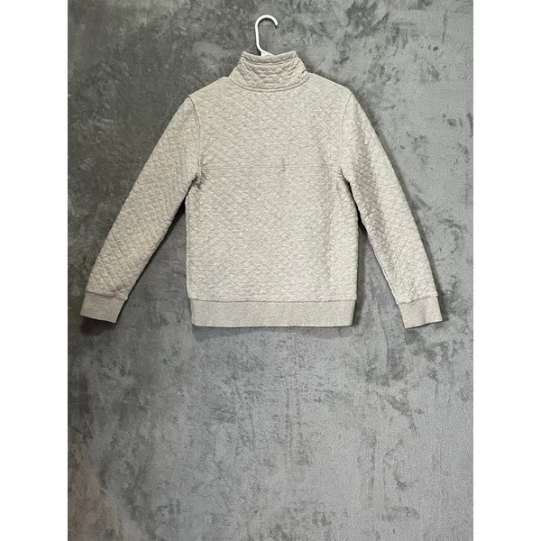 Patagonia Women’s Organic Cotton Quilt Snap-T Pullover Birch White Navy Small - Image 3