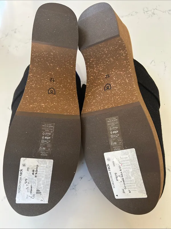 Rothy’s The Buckle Clog, Black, Size 12, New stickers in bottom. No box - Image 7