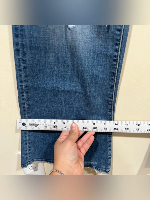 American Eagle Super High rise Waisted flare Bootcut Jean size 8 Regular full length NWT - Image 6