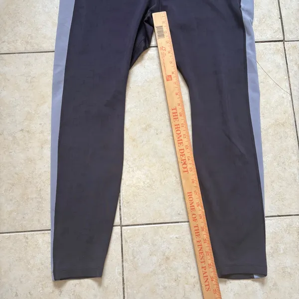 Nike Dri-FIT Womens XL Leggings Grey‎ Purple Geometric Training Tights Athletic - Image 2