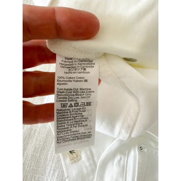 Madewell | NWT Low-Slung Baggy Jean White Wide Leg Denim | Sz 30 - Image 10