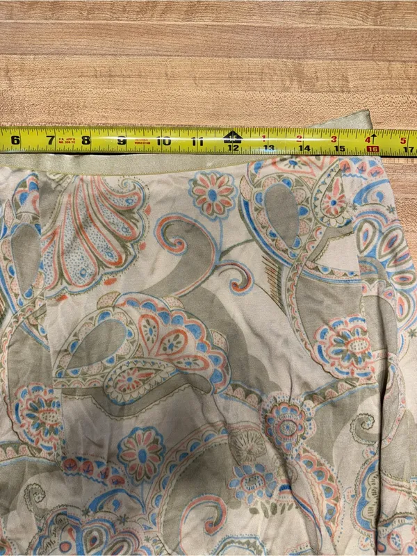 New Women Lg 12/14 Tommy Bahama‎ Floral 100% Silk Skirt - Image 5