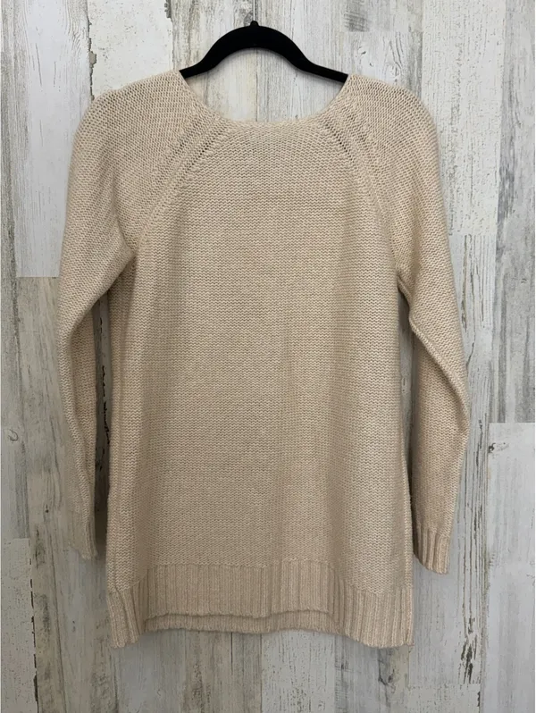 Lauren Ralph Lauren Women’s L Cream Ivory V-Neck Cotton Blend Knit Sweater - Image 4