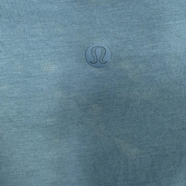 Lululemon Size 12 Back in Action Short Sleeve T-Shirt Utility Blue Relaxed Fit - Image 10