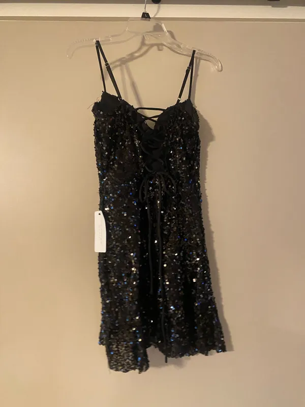 American Threads Black sequin dress - Image 3
