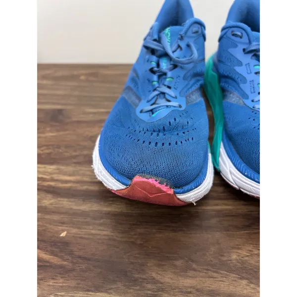 Hoka One One Arahi 5 Womens 8.5 Blue Teal Stability Running Shoes 1115010 - Image 11