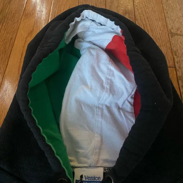Italia black Italy flag hoodie - Image 4