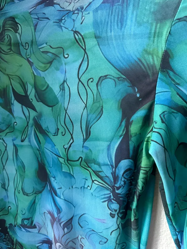 Blue Blush Blue Green Dress - Image 4