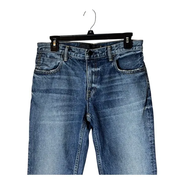 Alexander Wang Jeans‎ Women 26 Blue Medium Wash Denim Faded Straight Leg Luxury - Image 3