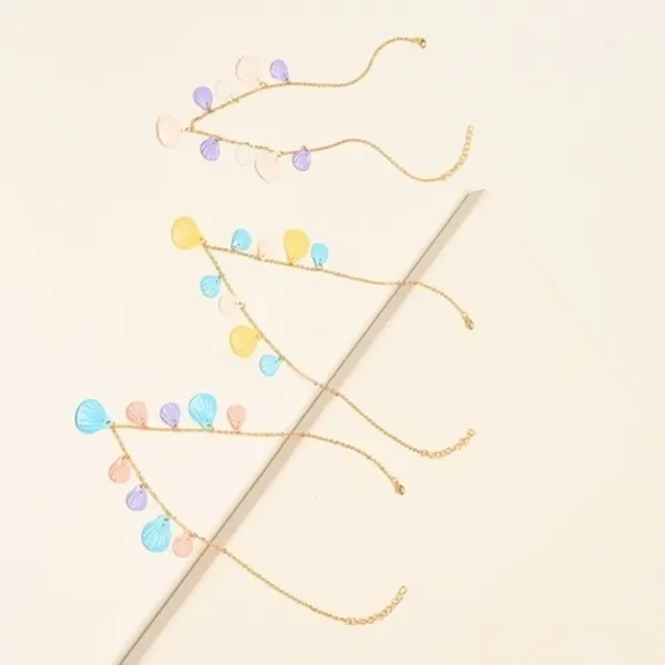 3/$30 💛 Multi Color Shell Necklace Gold - Image 2