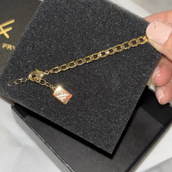 Miranda Frye Flat Link Sydney Bracelet Gold - Image 3