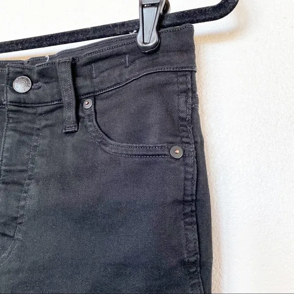 Madewell 10" High Rise Skinny Jeans Black Size 27 - Image 2