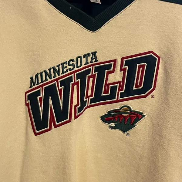 Gear for Sports Minnesota Wild NHL Women's Long Sleeve V-Neck Sweatshirt - Image 4