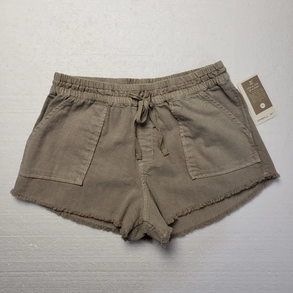 O'Neill Women's 100% Cotton Stevie Shorts in Simply Taupe size XL NWT - Image 5