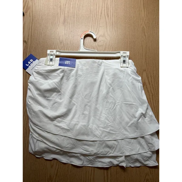 New Women’s Joy Lab Athletic Stretchy Skort High Rise Pockets White size Small - Image 6