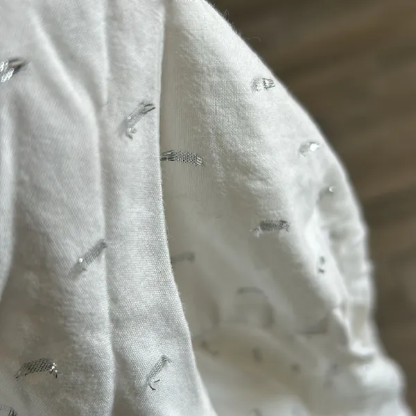 Gap lurex white shirt - Image 6