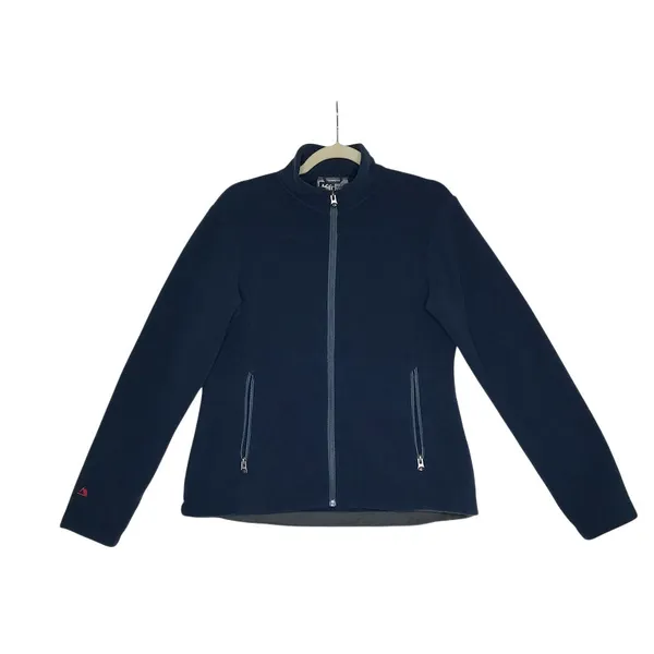 REI Polartec Fleece Full Zip Jacket Women M Blue Active Outdoor Everyday Comfort - Image 3