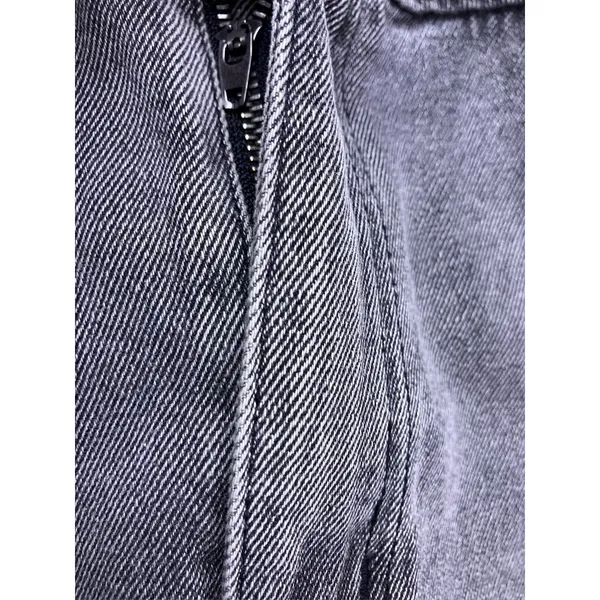 West of Melrose Denim‎ Maxi Skirt Womens 30 Gray Front Slit High Rise Long Jean - Image 6