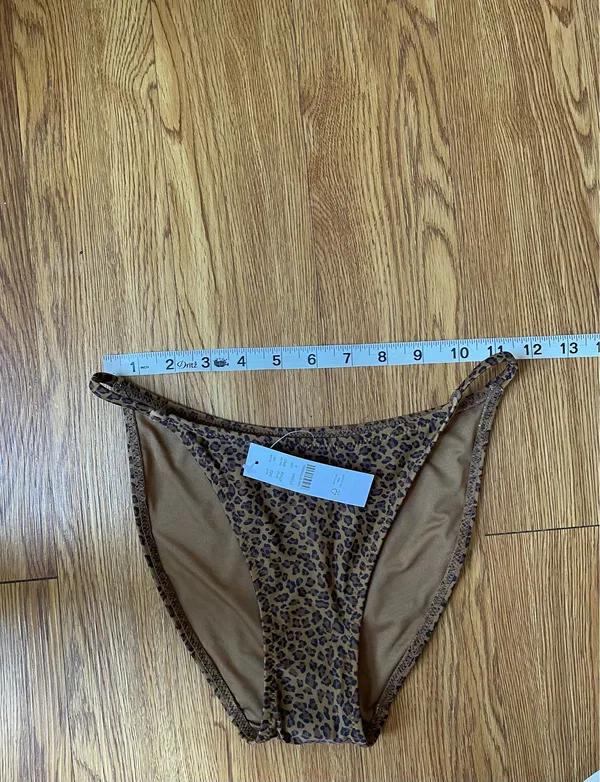 J.crew leopard print 90’ no tie bikini bottom  - Image 6