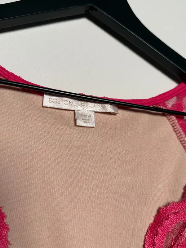 Y2K Romantic coquette pink lace top - Image 4