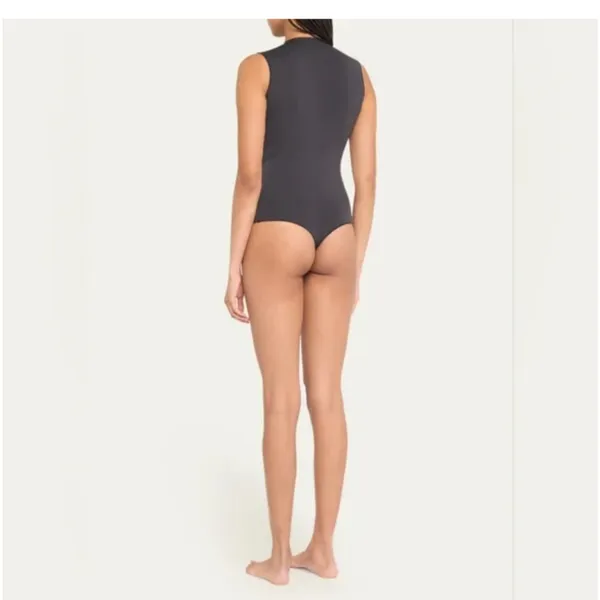SKIMS Essentials Sleeveless Crewneck Bodysuit NWT Onyx XXS/XS Sold Out Slimming - Image 3