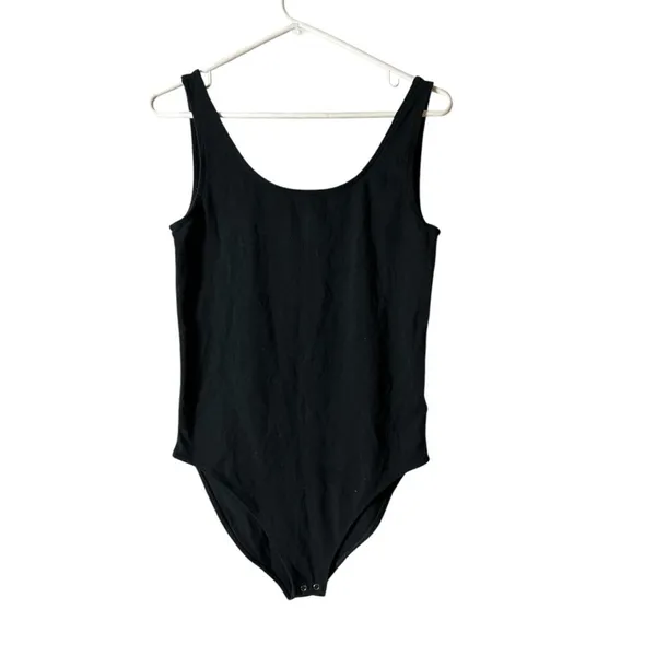 Gap Women’s Black Simple Casual Comfortable Bodysuit Sz L - Image 6